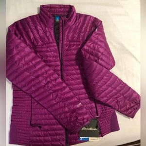 Eddie Bauer. Magenta. Light puffer jacket. Women. NWT